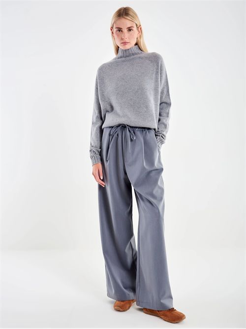 Pantalone con Coulisse e Laccio VICOLO | TF0374/GRIGIO